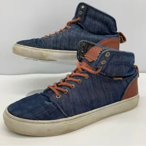 Vans OTW Collection Sneakers Mens 10 Blue High Top Denim Casual Shoes
