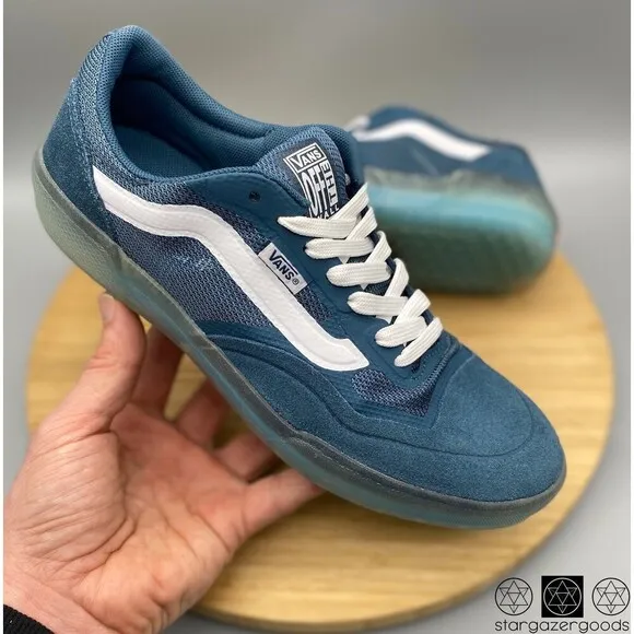 Vans Shoes Mens 7.5 Womens 8.5 Ultimate Waffle Skateboarding Sneakers Blue EVDNT