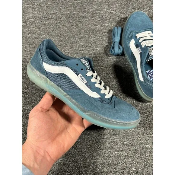 Vans Shoes Mens 7.5 Womens 8.5 Ultimate Waffle Skateboarding Sneakers Blue EVDNT
