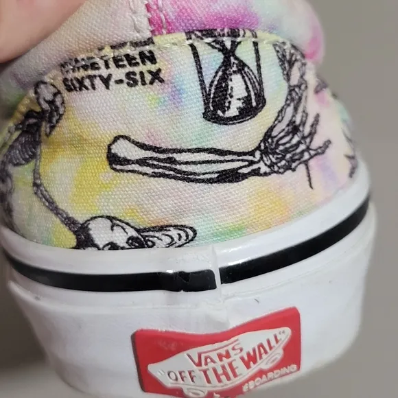 Vans Shroom Doom Slip On Skate Shoes Men's Size 7 Women's Size 8.5 Retro EUC