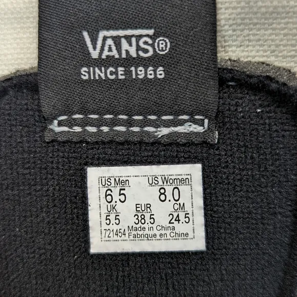 Vans SK8-Hi Bolt Liquify Black Blue Casual Fashion High top shoes size Men's 6.5
