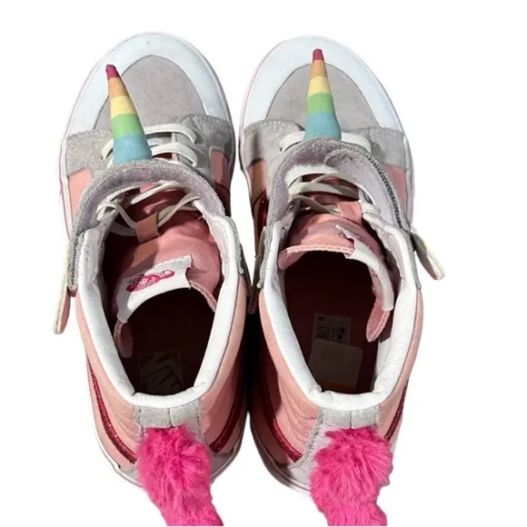 Vans Sk&amp;-Hi Unicorn Horn Slip On Skateboard Shoes Size 5