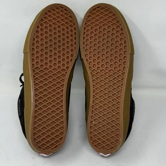 Vans Skate Half Cab Pig Suede Dark Brown Sneakers Mid-Top Shoes NEW