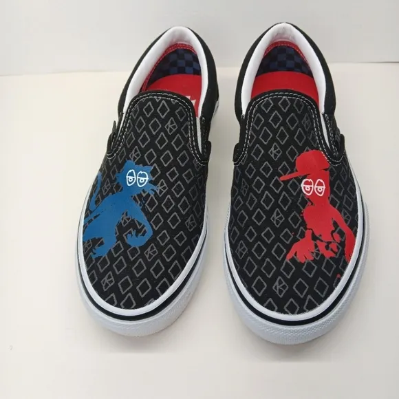 VANS Skate Slip On Krooked By Natas For Ray Barbee Men's Sneakers Size 6.5
