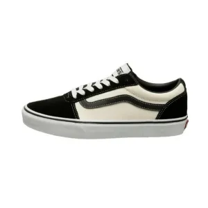 Vans  Sneakers Men's 8 Black Marshmallow Ward Retro Suede Canvas Skate Shoes New
