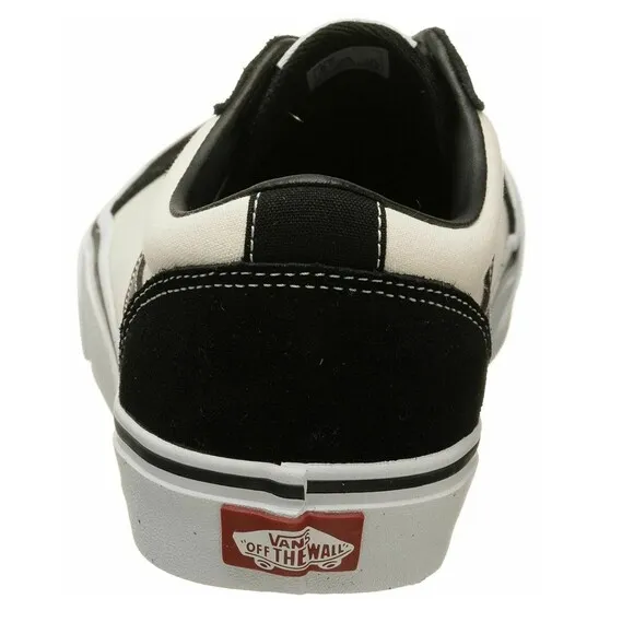 Vans  Sneakers Men's 8 Black Marshmallow Ward Retro Suede Canvas Skate Shoes New