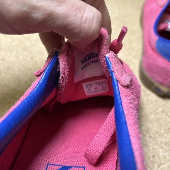 Vans Sport Low Suede PopCush Shoe Bambino Honeysuckle/Blue Women’s Size 7