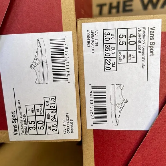 Vans Sport Patchwork Leopard Snake WMNS