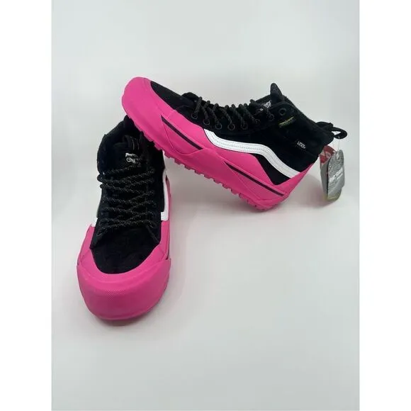 VANS SK8 Hi MTE-2 Hiking Boots Dip Pink Suede Duck Shoes Mens 6.5 Womens 8 New
