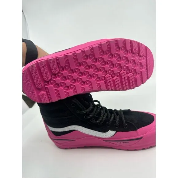 VANS SK8 Hi MTE-2 Hiking Boots Dip Pink Suede Duck Shoes Mens 6.5 Womens 8 New