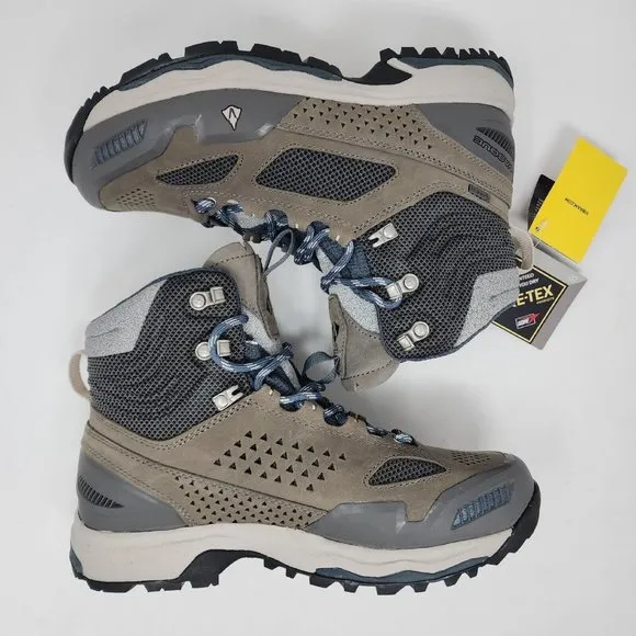 Vasque Goretex Hiking Boots Womens 9.5 Grey Breeze AT GTX Vibram Trail Shoes