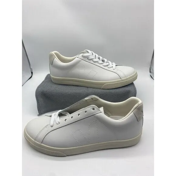 Veja Esplar Women's White Low Top Casual Leather Sneakers Shoes Size US 7/EU38‎