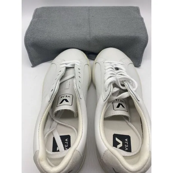 Veja Esplar Women's White Low Top Casual Leather Sneakers Shoes Size US 7/EU38‎