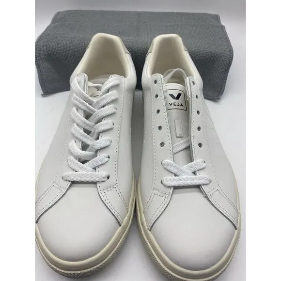 Veja Esplar Women's White Low Top Casual Leather Sneakers Shoes Size US 7/EU38‎