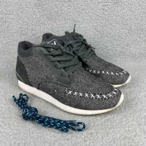 Veja Memory Mens 8 Shoes Grey Mid Top Suede Canvas Casual Sneakers Trainers