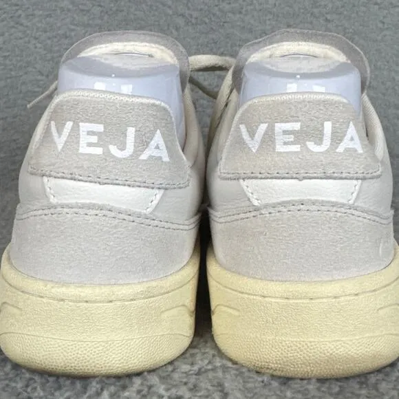 Veja V-90 Women’s Sneakers O.T Leather Gravel White Size 7 With Box
