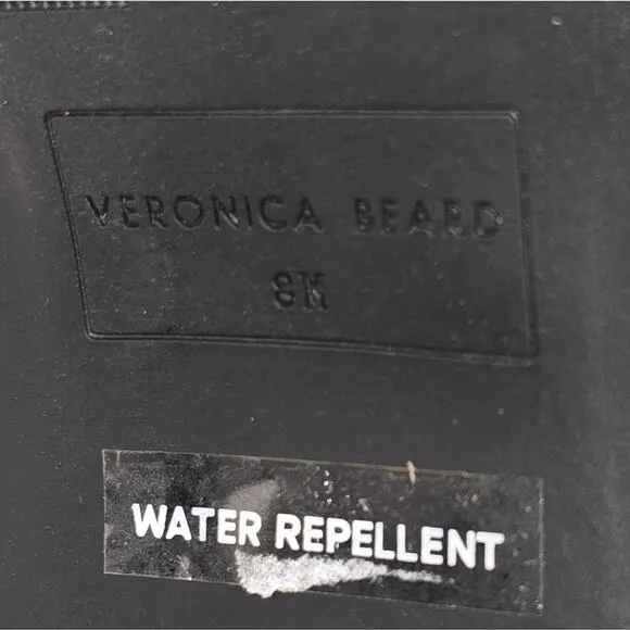 VERONICA BEARD Westport Water Resistant Hiker Boot Black Eclipse PLAID SZ 8 NEW