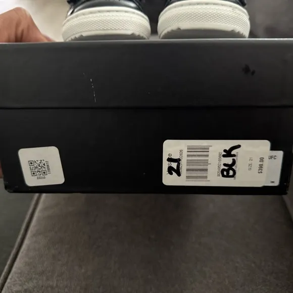 Versace Black Sporty Sneakers with Velcro Straps