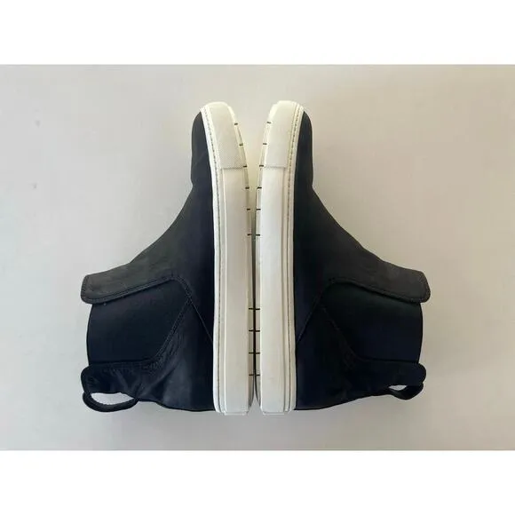 Vince Black Leather Hightop Slip on Sneakers Shoes Women’s US 6.5 EU 36.5