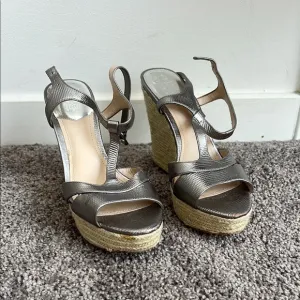 Vince Camuto Women's Metallic Wedge Sandals