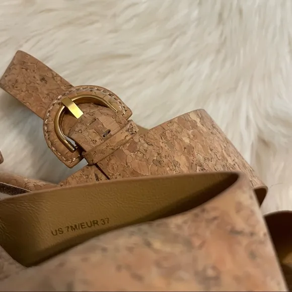 Vince Shelby Platform Sandals Cork Size 7