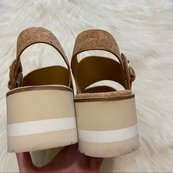 Vince Shelby Platform Sandals Cork Size 7