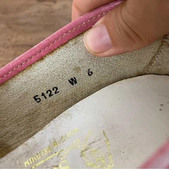 vintage Belgian Shoes Travelette Slip On Shoe in Pink