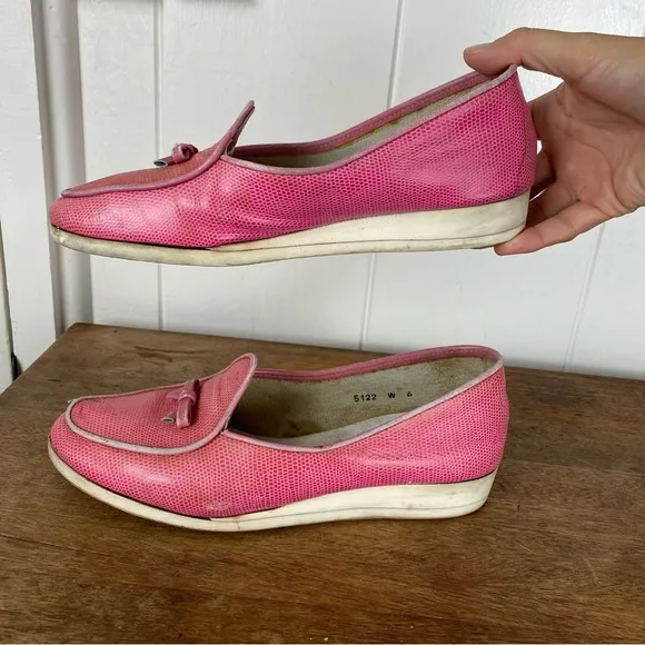 vintage Belgian Shoes Travelette Slip On Shoe in Pink