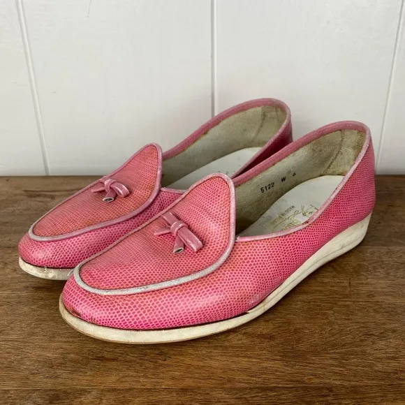 vintage Belgian Shoes Travelette Slip On Shoe in Pink