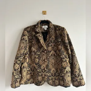 Vintage Erin London Baroque Brocade Blazer | 90s Tapestry Jacket Size 1x