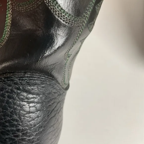 Vintage Laredo Green Renegade Buckaroo Boots 10.5 D USA Made Slip Resistant