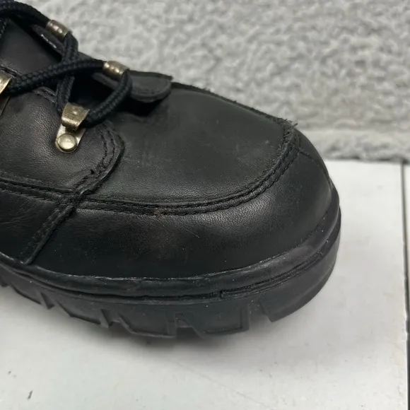 Vintage Nike All Conditions Gear ACG Mens Hiking Black Leather Boots Shoes Sz 9
