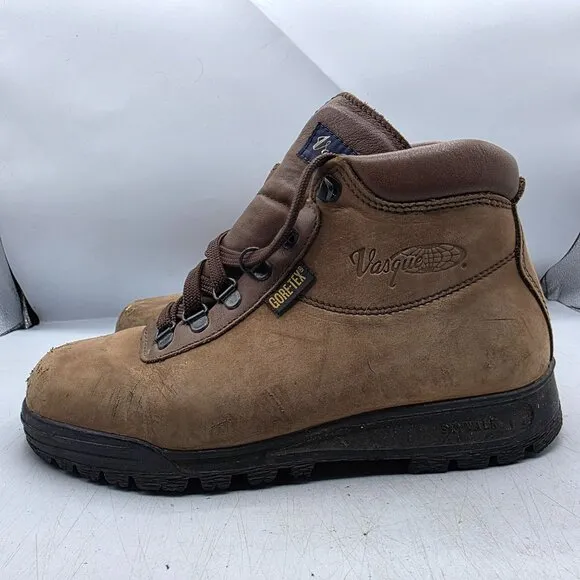 Vintage Vasque Skywalk Womens 7.5 Brown Boots Gore Tex Hiking Camping Outdoors