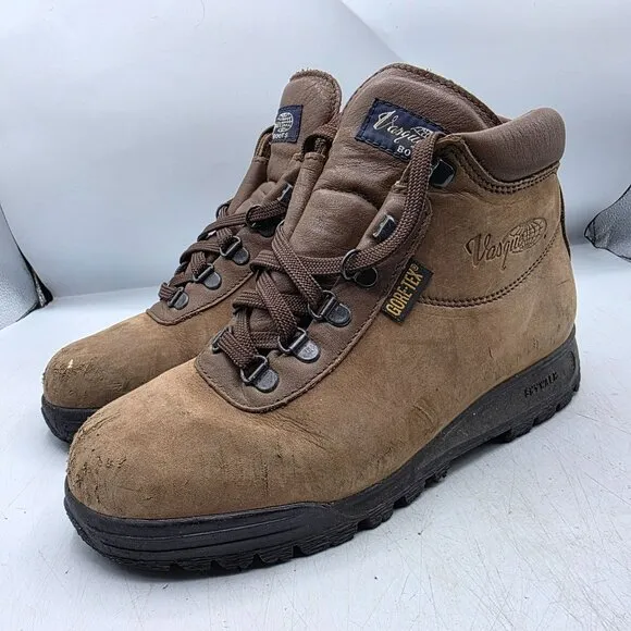 Vintage Vasque Skywalk Womens 7.5 Brown Boots Gore Tex Hiking Camping Outdoors