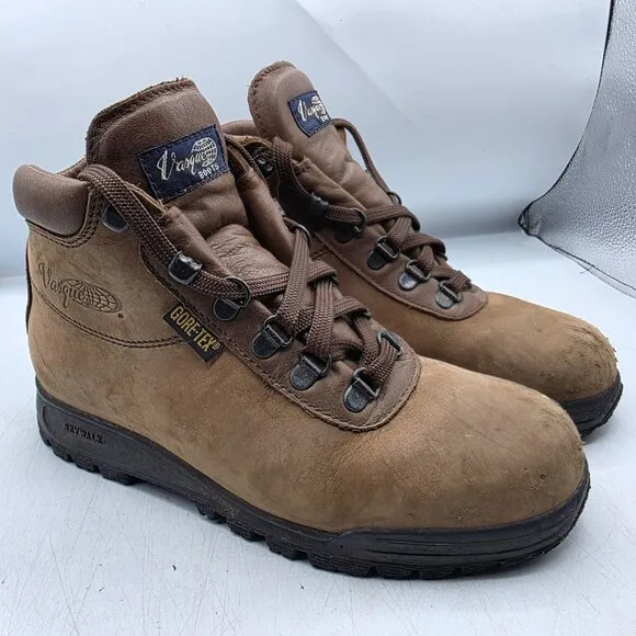 Vintage Vasque Skywalk Womens 7.5 Brown Boots Gore Tex Hiking Camping Outdoors