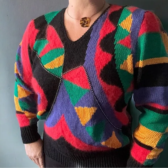 Vintage Wool blend Large Holiday sweater