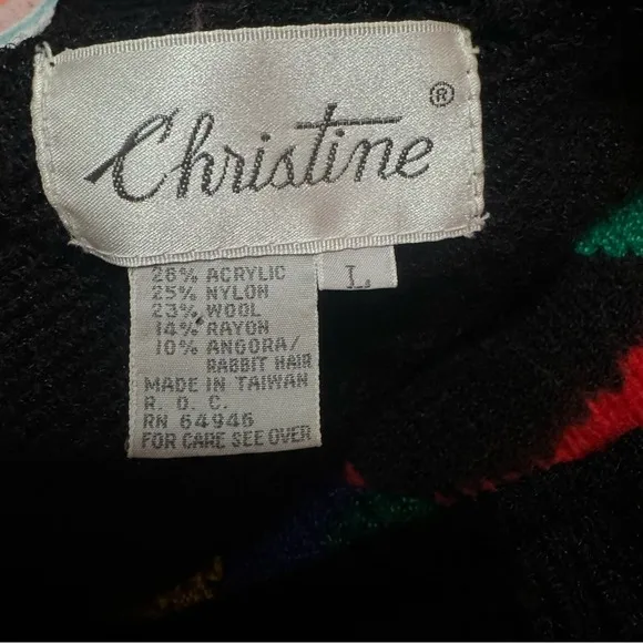 Vintage Wool blend Large Holiday sweater