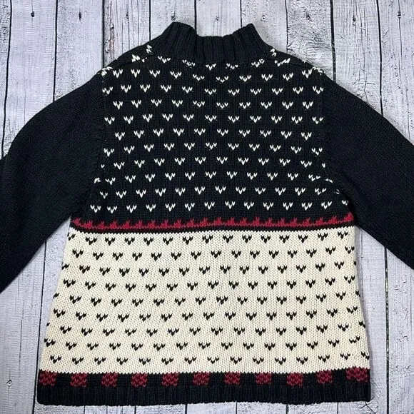 VINTAGE WOOLRICH Fair Isle Cardigan With Deer Buck