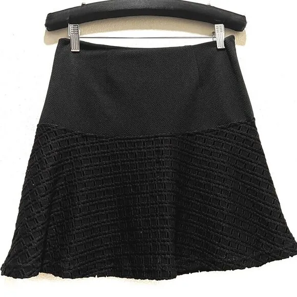 Vintage 90s Y2K Grunge Rachel Green MINKPINK Miles Apart Black Mini Skirt