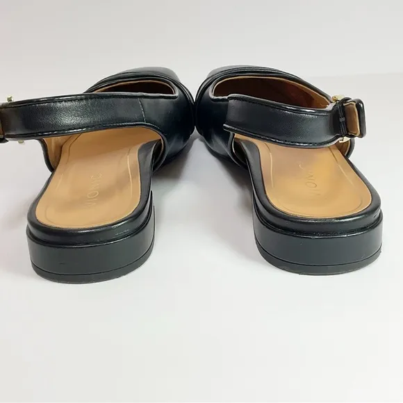 Vionic Lynda Leather Slingback Flat Shoes