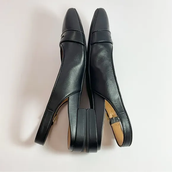 Vionic Lynda Leather Slingback Flat Shoes
