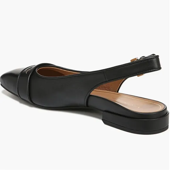 Vionic Lynda Leather Slingback Flat Shoes