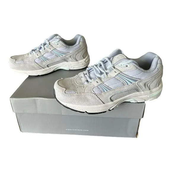 Vionic Walker Vapor Blue Haze Suede Shoe Sneaker Women’s Size 6 Wide