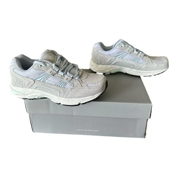 Vionic Walker Vapor Blue Haze Suede Shoe Sneaker Women’s Size 6 Wide