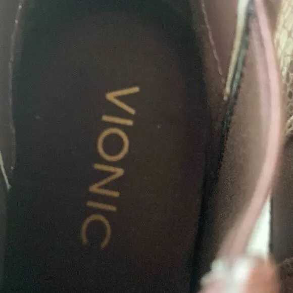 Vionic Women's Anne Java Ankle Boots Suede Leather Snake Print Women’s Size 5