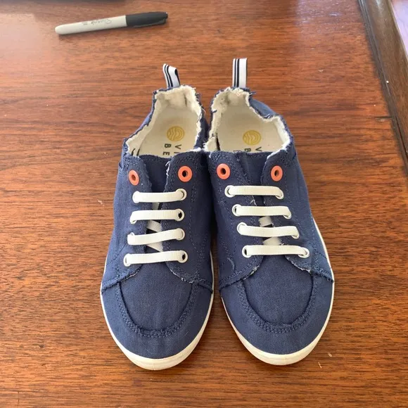Vionic Women's Denim Slip-On Casual Sneakers Canvas Lace Up Comfort Shoes SZ 6.5