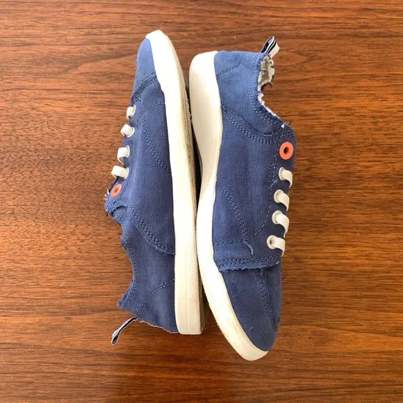Vionic Women's Denim Slip-On Casual Sneakers Canvas Lace Up Comfort Shoes SZ 6.5