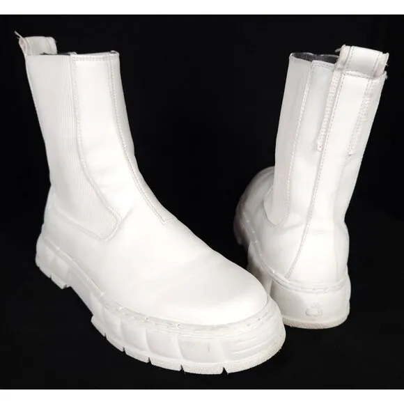 Viron 1997 Chelsea Boots Size L43 9 R42 8 Mismatched Mens White $310