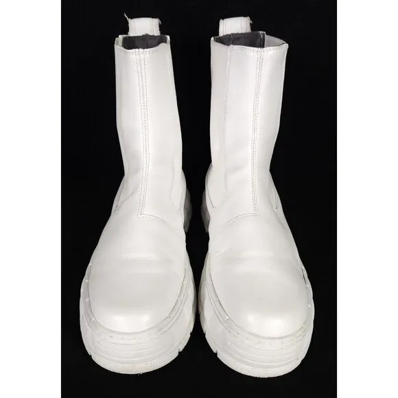 Viron 1997 Chelsea Boots Size L43 9 R42 8 Mismatched Mens White $310