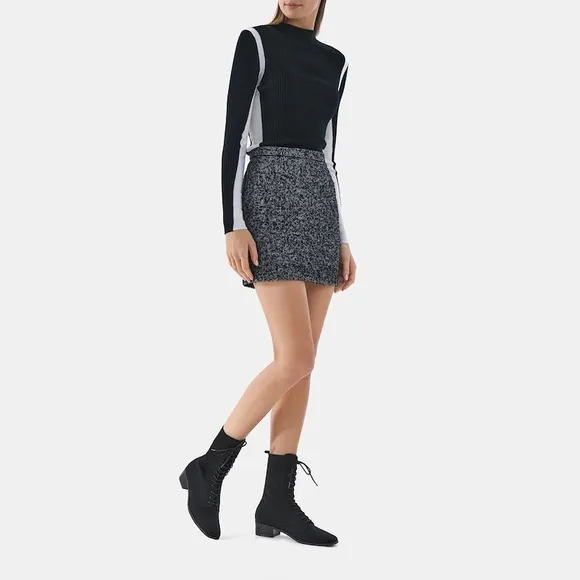 VIVAIA Square-Toe Lace-Up Boots (Choose One Size Up) EU/ 38‎ US/7,7.5